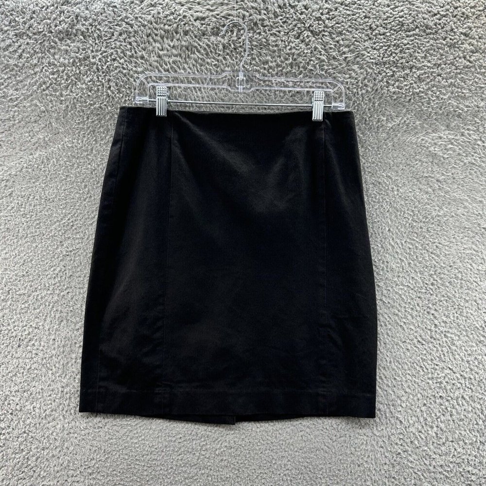 Banana Republic Skirt Women's Size 8 Black Back Slit Tube Skirt Ladies 8
